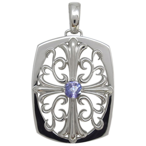楽天市場】クロスペンダントトップ Moissanite シルバー .925Silver