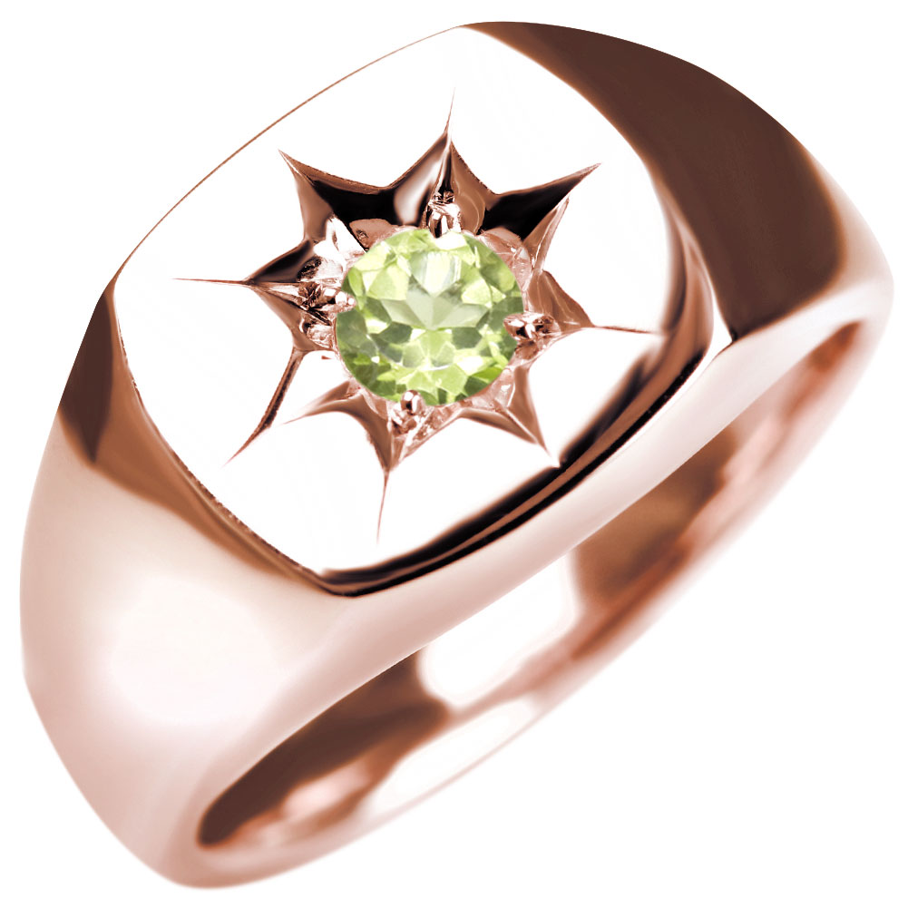 楽天市場】指輪 ゴールド ペリドット リング 10金 8月誕生石