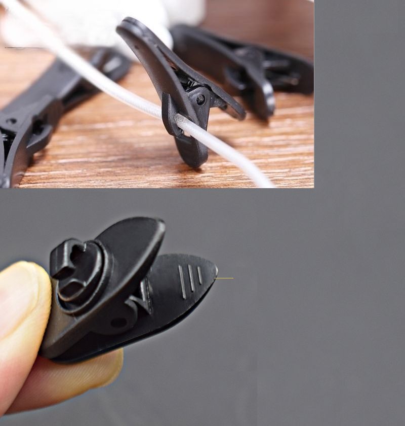 楽天市場】送料無料 イヤホンクリップ 10個セット ケーブルクリップ