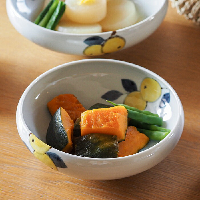 楽天市場】徳永遊心窯 色絵 みかん 6寸鉢 / 徳永遊心窯 色絵 みかん