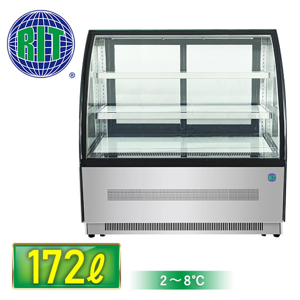 楽天市場】RIT 対面冷蔵ショーケース ラウンド型【RITS-172T】 W1200