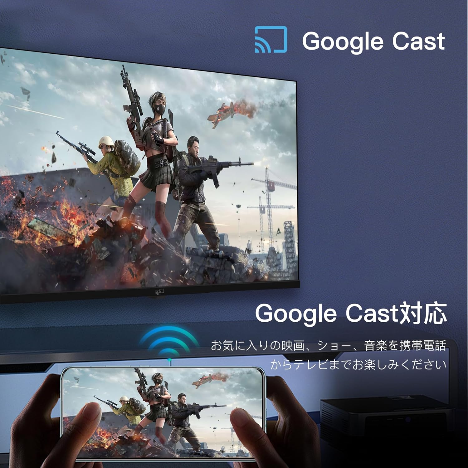 楽天市場】FPD チューナーレス テレビ 40V型 FHD Google TV フレーム