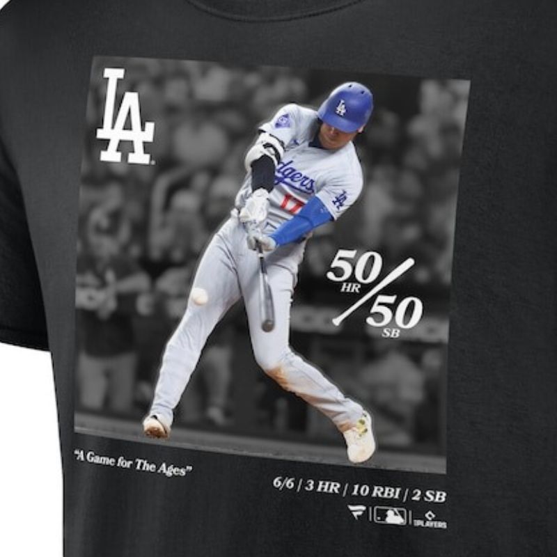 楽天市場】大谷翔平 50-50記念 Tシャツ ホームラン 盗塁 達成記念