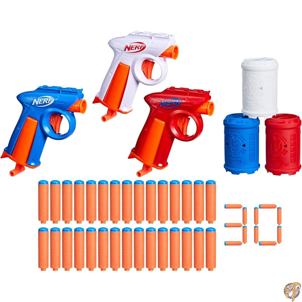 楽天市場】Nerf Nシリーズ バックヤード トリプルパック、フレックス