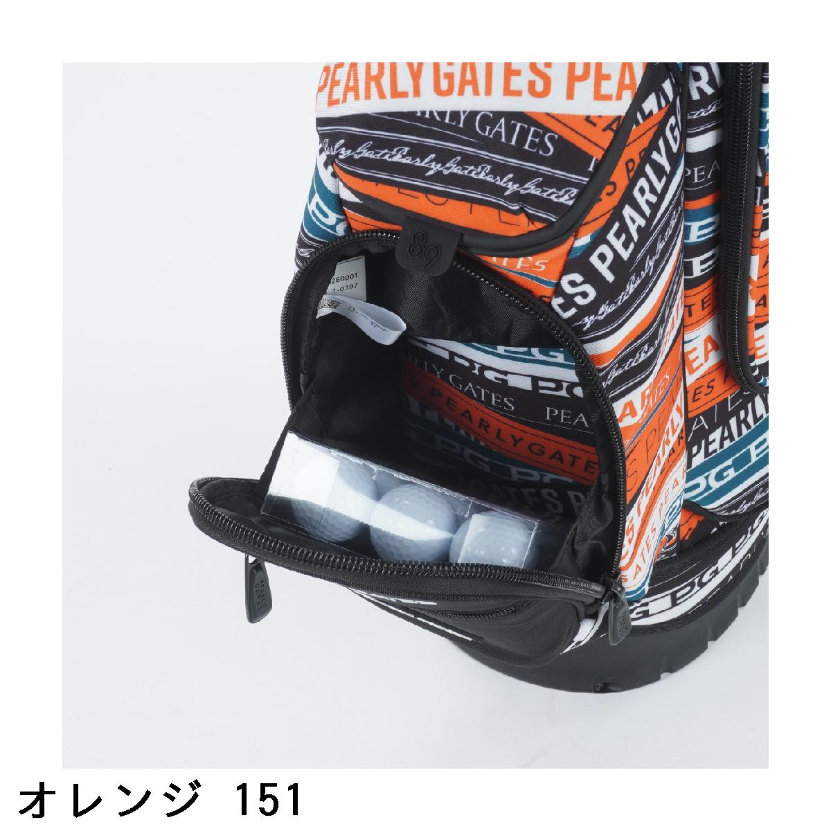 楽天市場】パーリーゲイツ PEARLY GATES ロゴリボン柄スタンドキャディ