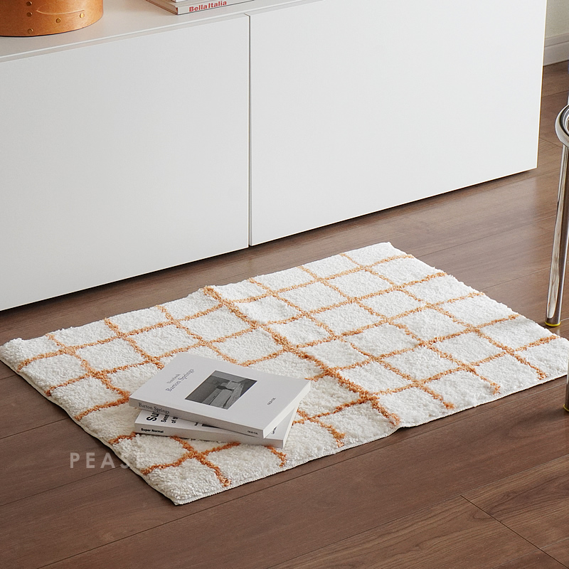 楽天市場】【最強配送】グラフチェック マット 玄関マット 50×70cm