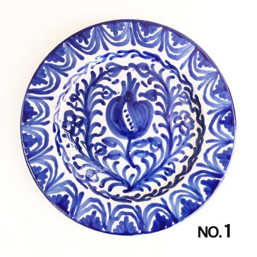 楽天市場】□スペイン陶器□グラナダ絵皿1T Φ26cm : ペットエコ