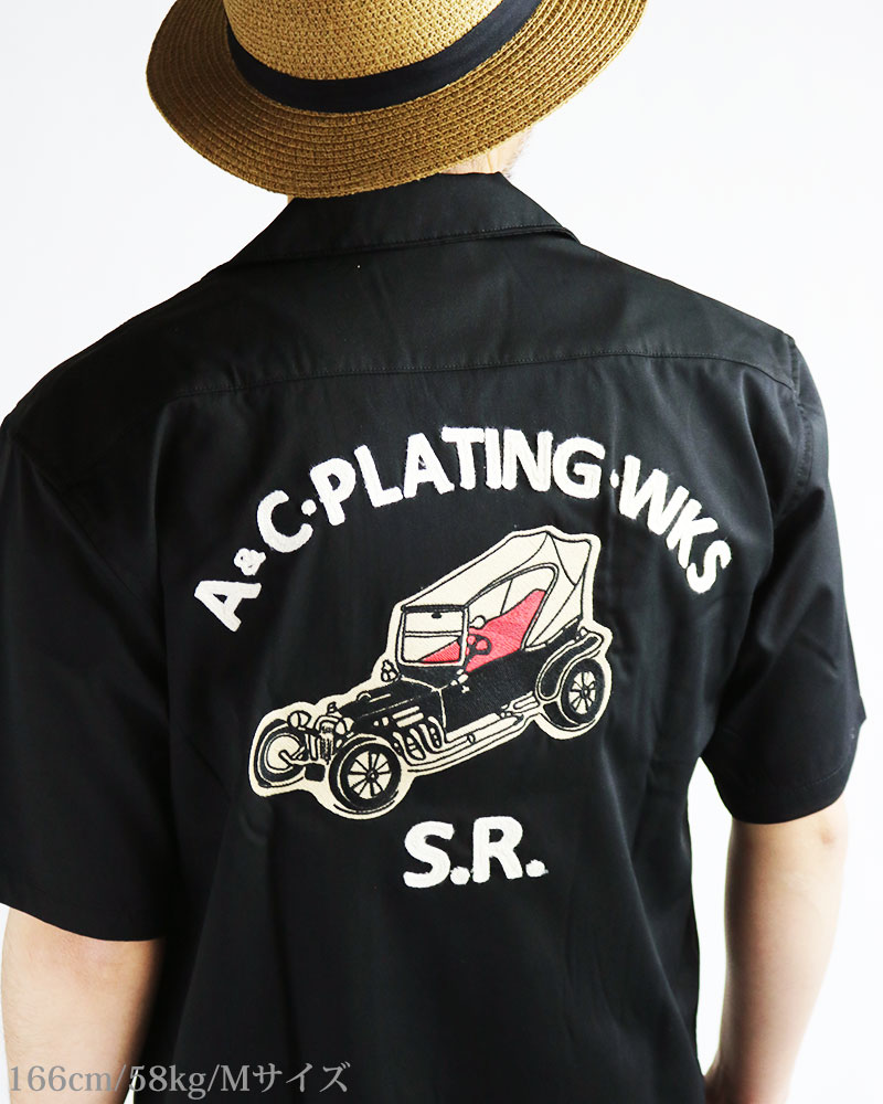 楽天市場】ALCARZA アルカルザ ボウリングシャツ バック刺繍