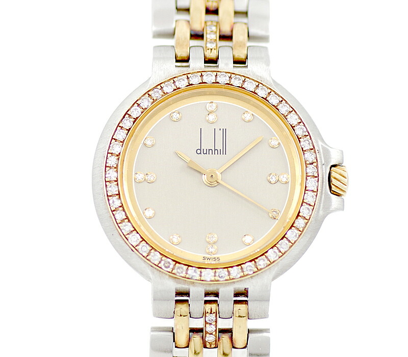 楽天市場】電池交換済 dunhill ダンヒル エリート ダイヤモンドベゼル