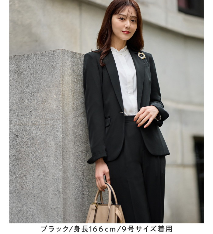 楽天市場】【2点セット】洗える多機能セットアップ レディース スーツ