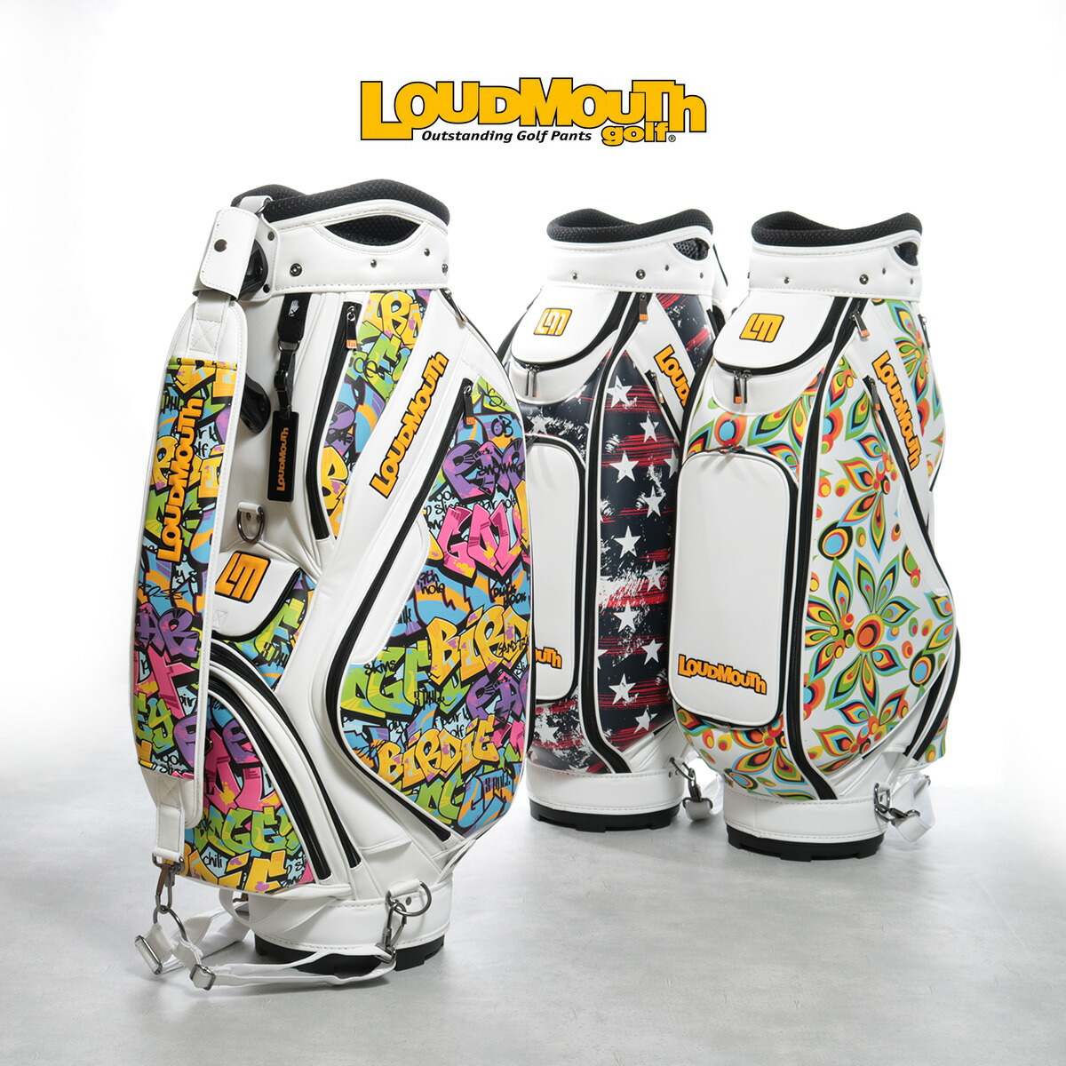 楽天市場】ラウドマウス ゴルフ キャディバッグ カート型 9.5型 4.3kg