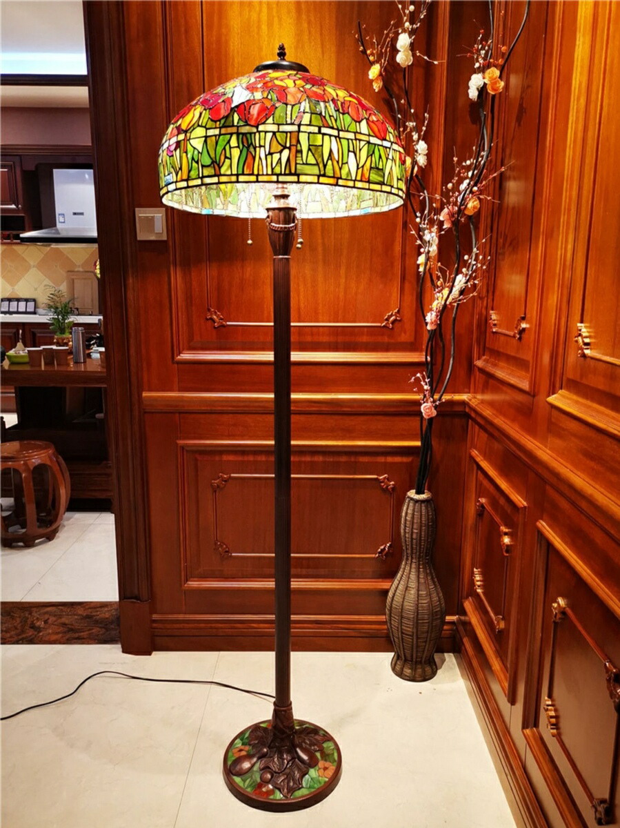 楽天市場】A002533ステンドグラスフロアライト 間接照明 フロア