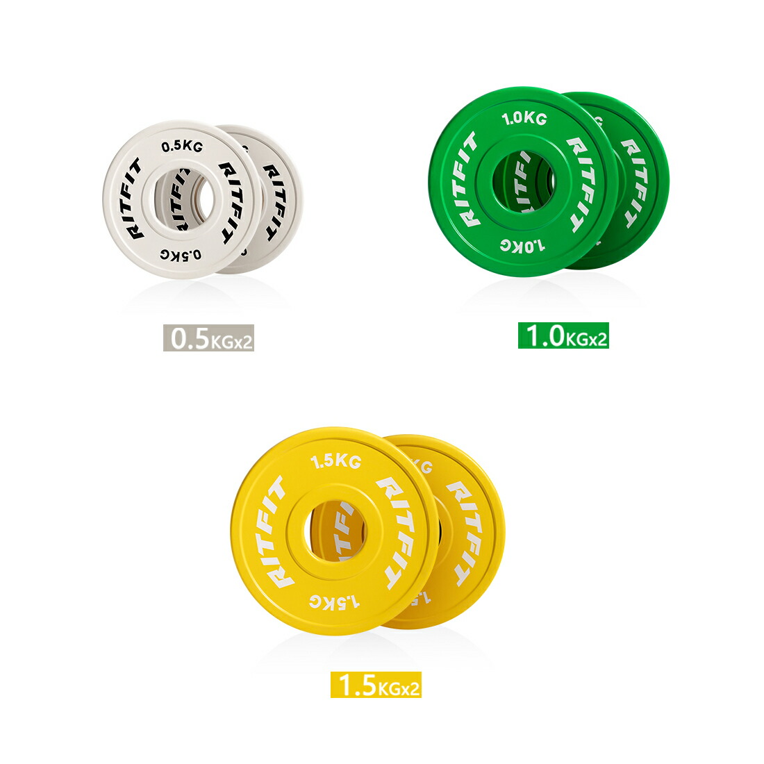 楽天市場】【マラソン☆P2倍+5%CP】RITFIT ダンベルプレート ラバー製