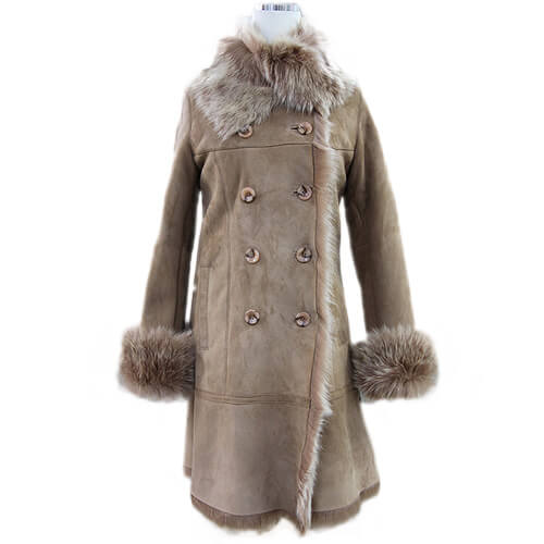 楽天市場】ダブルコート ムートン コート ムートンコート レディース