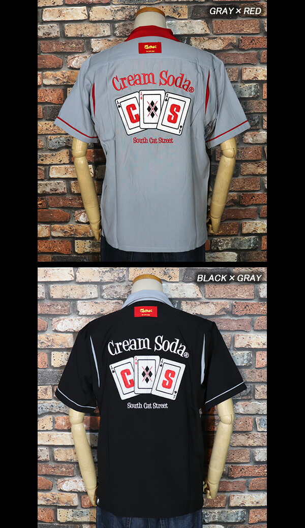 楽天市場】CREAM SODAクリームソーダ◇CS トランプ刺繍シャツ◇PD20SH