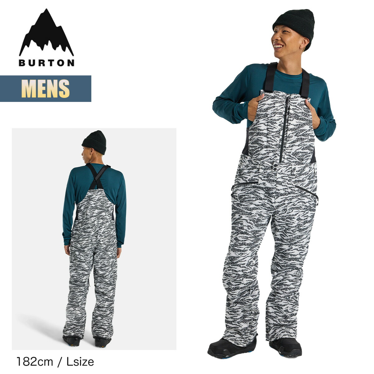 楽天市場】バートン スノーボードウェア メンズ ビブパンツ 24-25