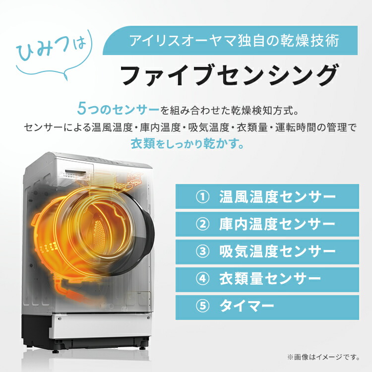 楽天市場】ドラム式洗濯機 8kg 洗濯乾燥機 乾燥機能付 アイリス