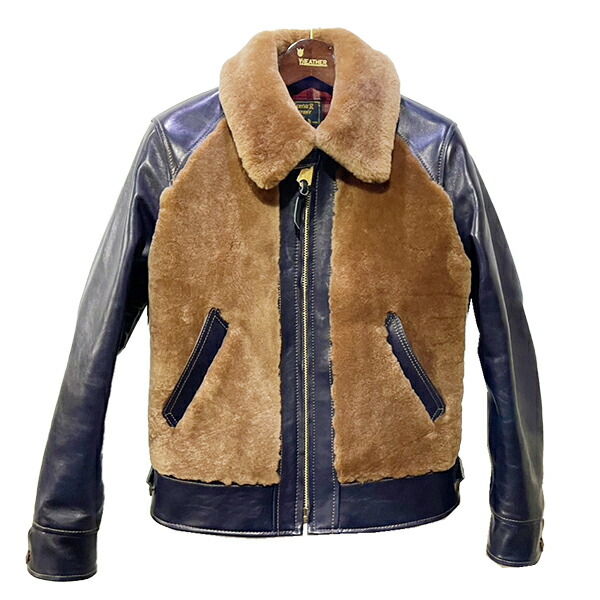 楽天市場】Y'2 LEATHER ワイツーレザー 熊ジャン Y2-10-25SP INDIGO