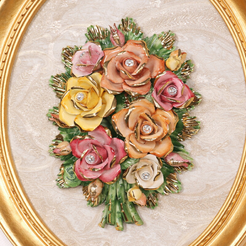 楽天市場】イタリア製 壁掛け 陶花インテリア クラシック アンティーク