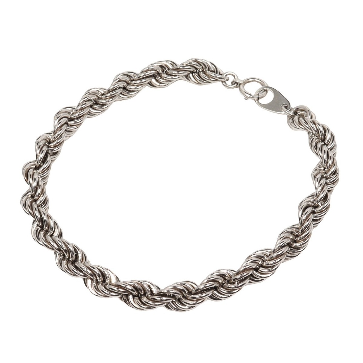 楽天市場】【中古】Pt850 ロープ チェーン ブレスレット 5.8mm 16.5cm