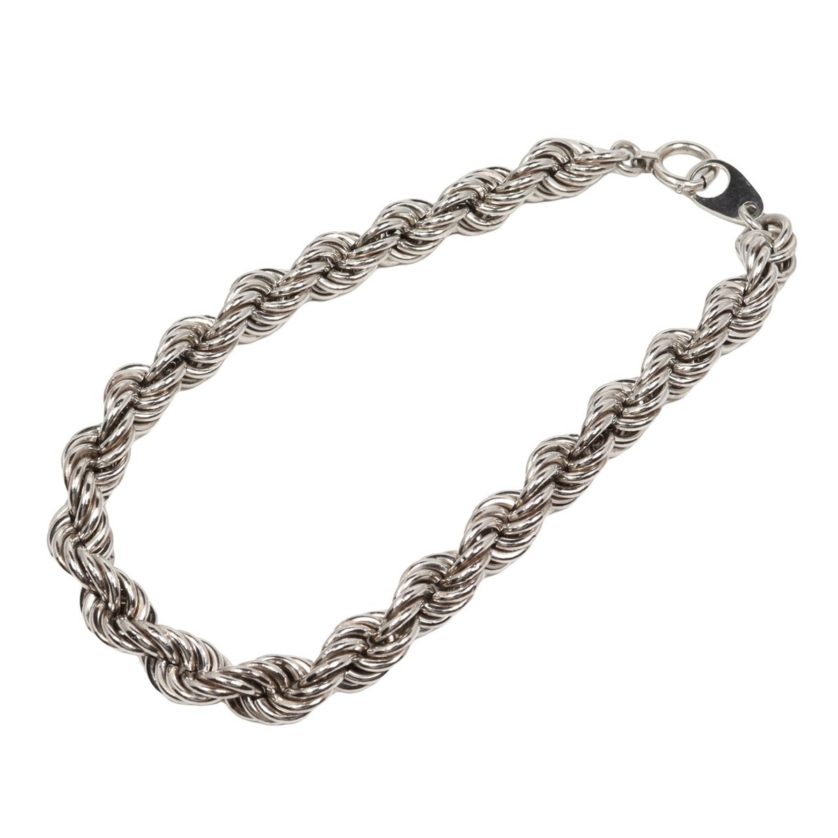 楽天市場】【中古】Pt850 ロープ チェーン ブレスレット 5.8mm 16.5cm