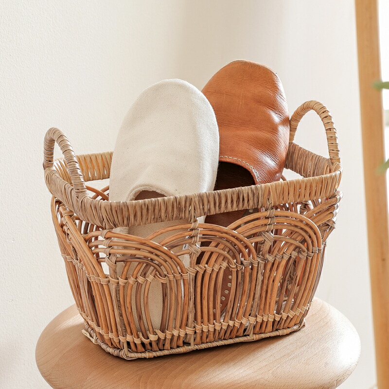 楽天市場】洗える バスケット Towc PETAL 長方形 四角 Sサイズ 収納