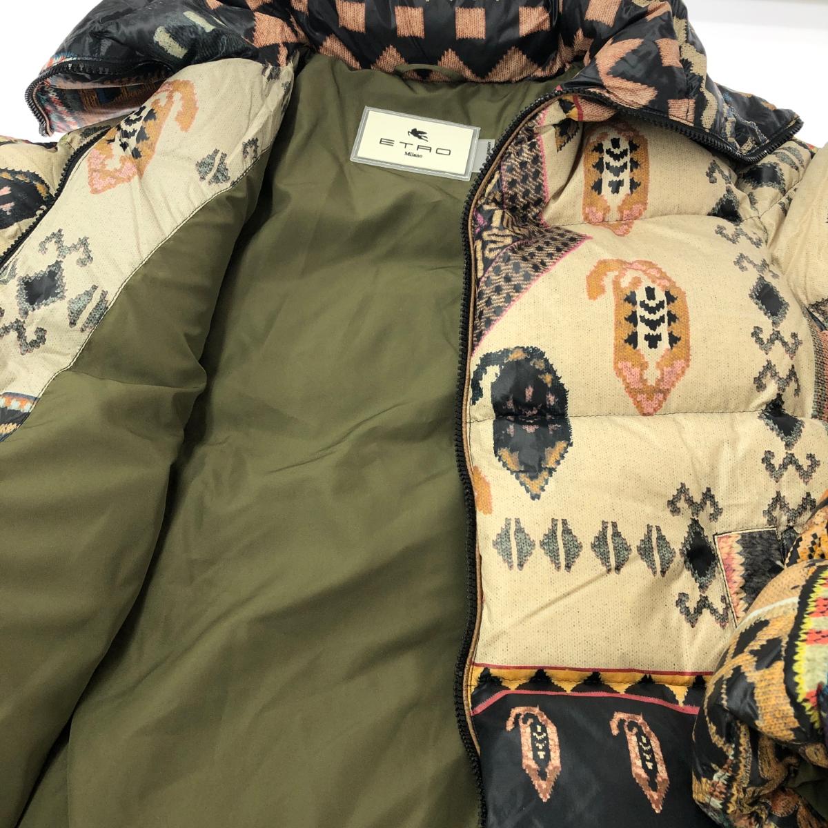 楽天市場】ETRO エトロ ダウンジャケット 良好 サイズ:42 ベージュ