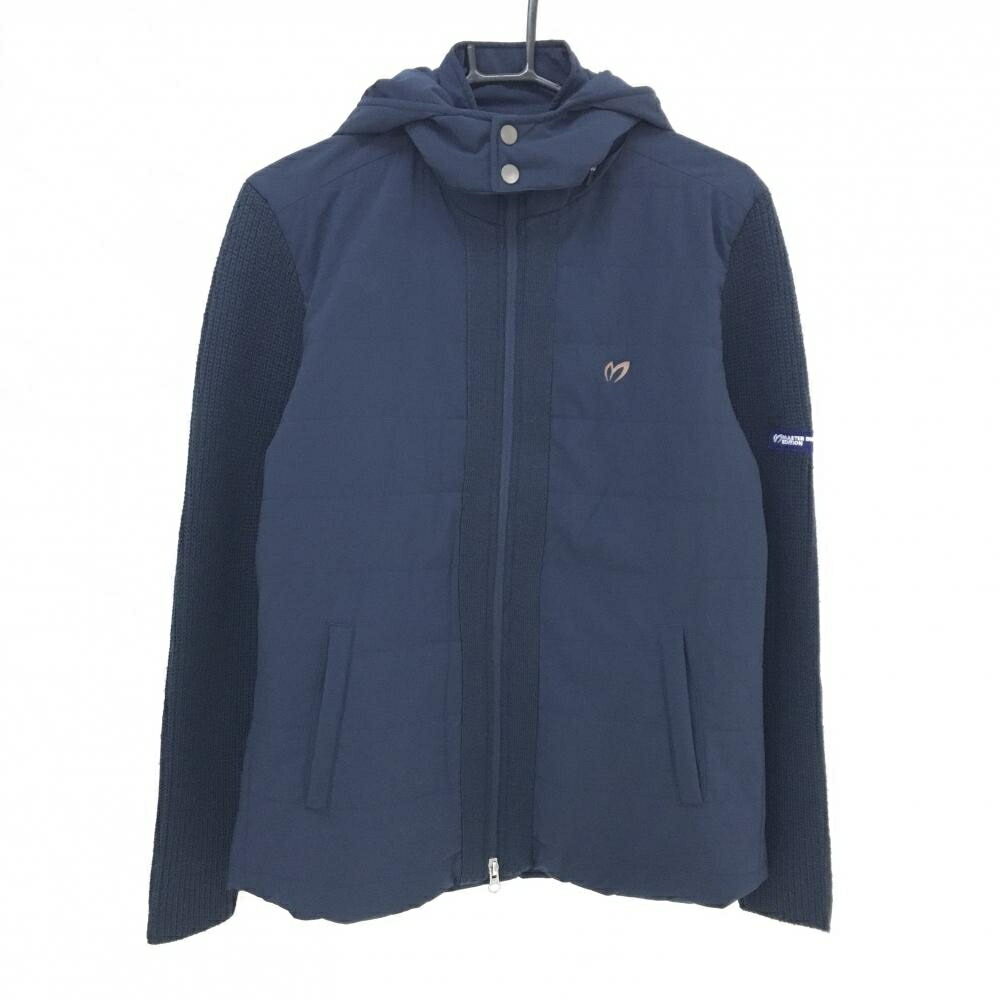 裏起毛 マスターバニー ジャケット ブルゾン M〜L相当 紺 濃紺