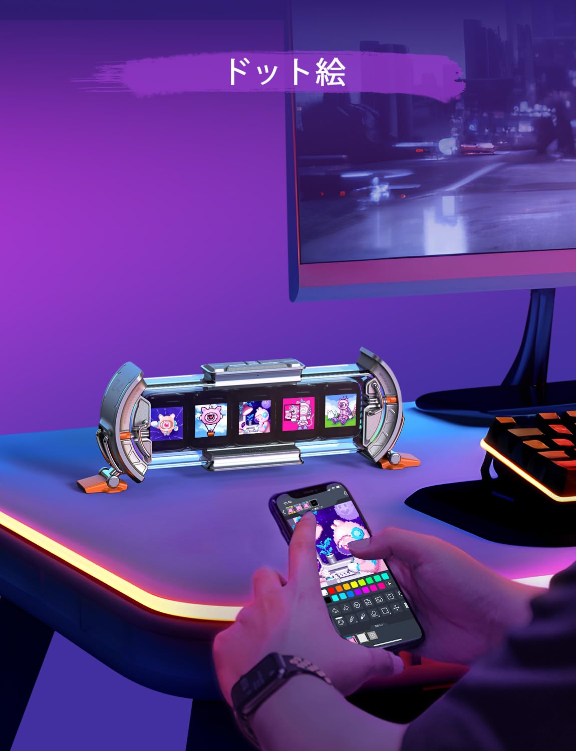 楽天市場】Divoom Times Gate 置き時計 おしゃれ デジタル ピクセル