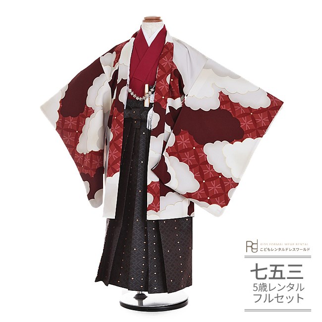 楽天市場】七五三 5歳 フルセット レンタル 753 男児 着物 男の子 ( 五