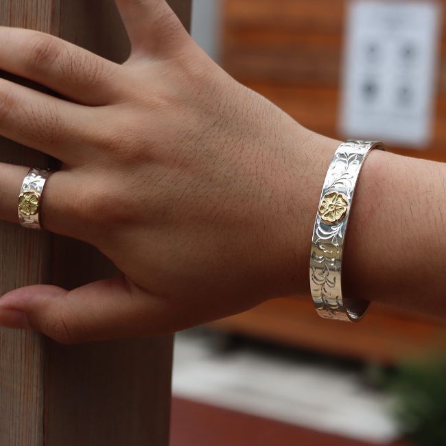 楽天市場】TADY＆KING［ORDER ITEM］アラベスク平打ちバングルK18