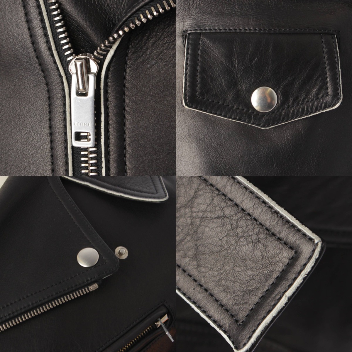 楽天市場】【セリーヌ】Celine フィービー期 ダブル ライダース レザー