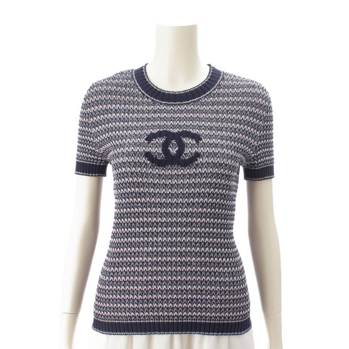 楽天市場】【シャネル】Chanel ココマーク 半袖 ニット トップス