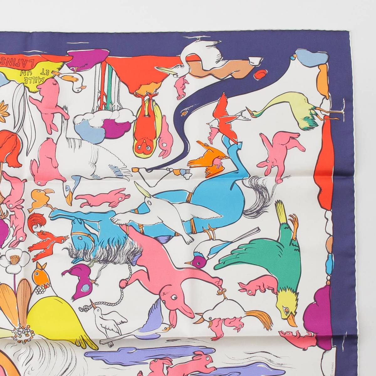 楽天市場】【エルメス】Hermes カレ90 シルクスカーフ Mille et Un