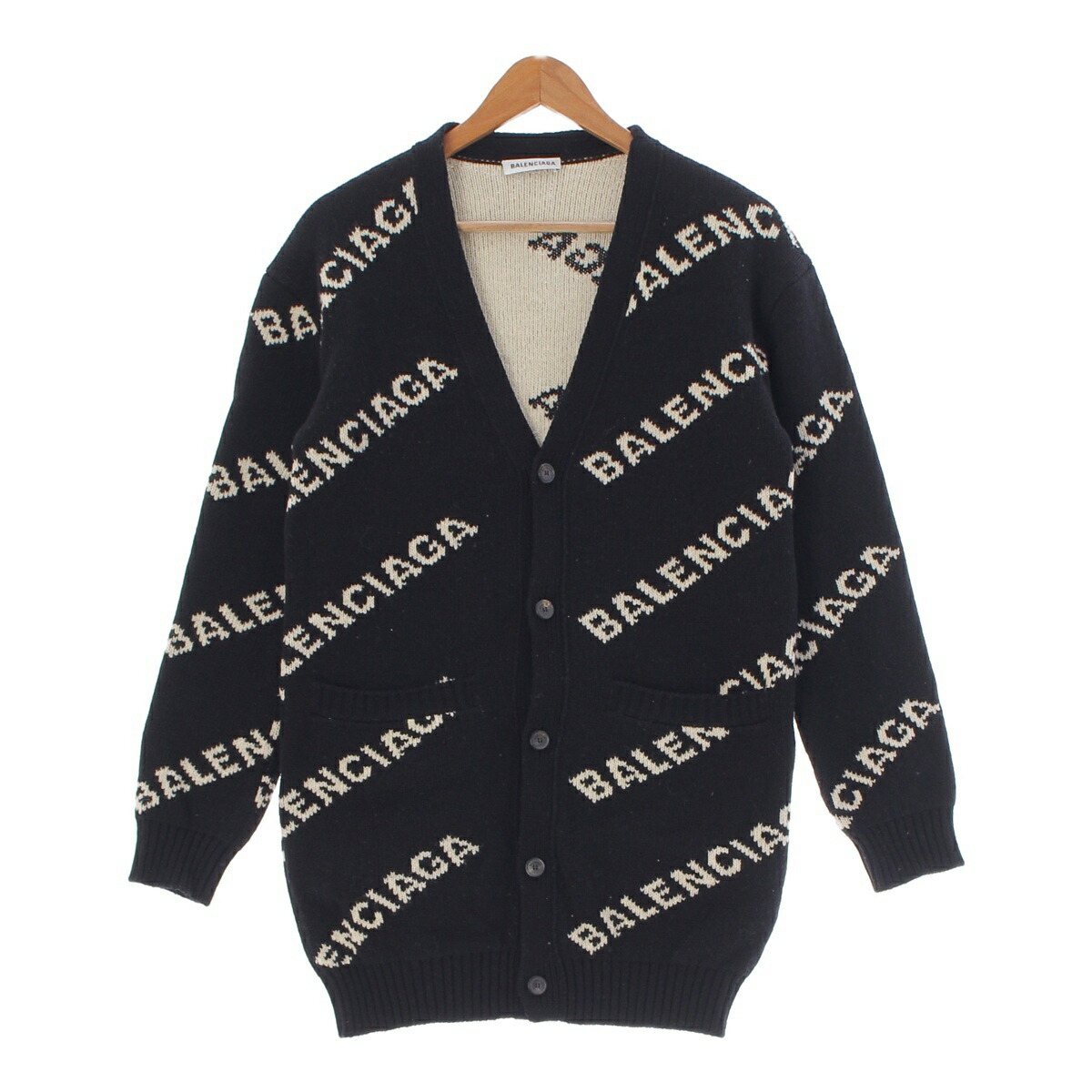 楽天市場】バレンシアガ BALENCIAGA ウール キャメル ロゴジャガード