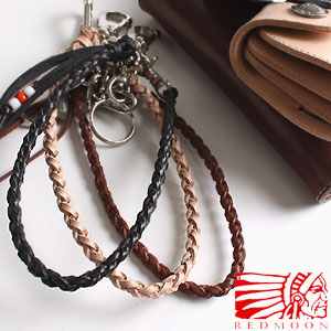 楽天市場】REDMOON レッドムーン ウォレットチェーン レザーロープ 革