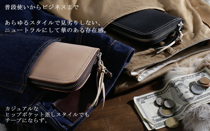 楽天市場】REDMOON レッドムーンRound zip (fastener)Long Wallet