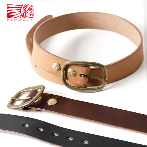 楽天市場】REDMOON レッドムーン MID LINE サドルレザーベルト 真鍮