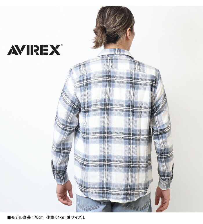 楽天市場】AVIREX アヴィレックス 長袖 コットンフランネル チェック