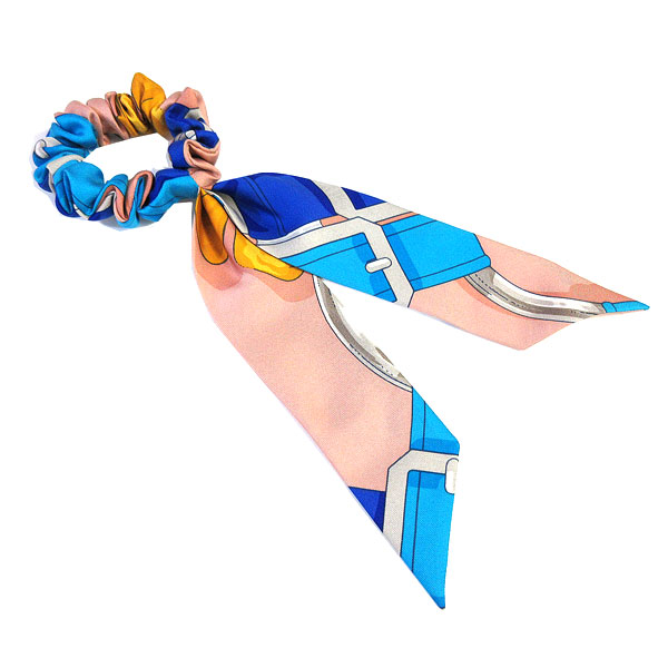 楽天市場】≪新品≫エルメス シュシュ ベラ ベージュ / ブルー リボン