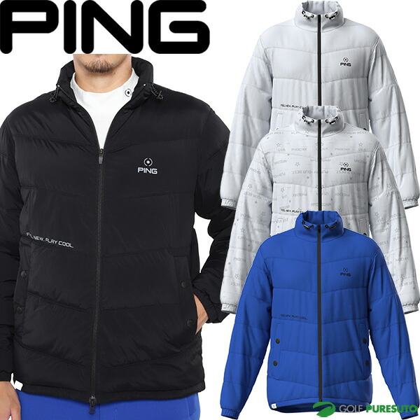 楽天市場】ピン アパレル ゴルフウェア 長袖 フルジップ中綿ブルゾン