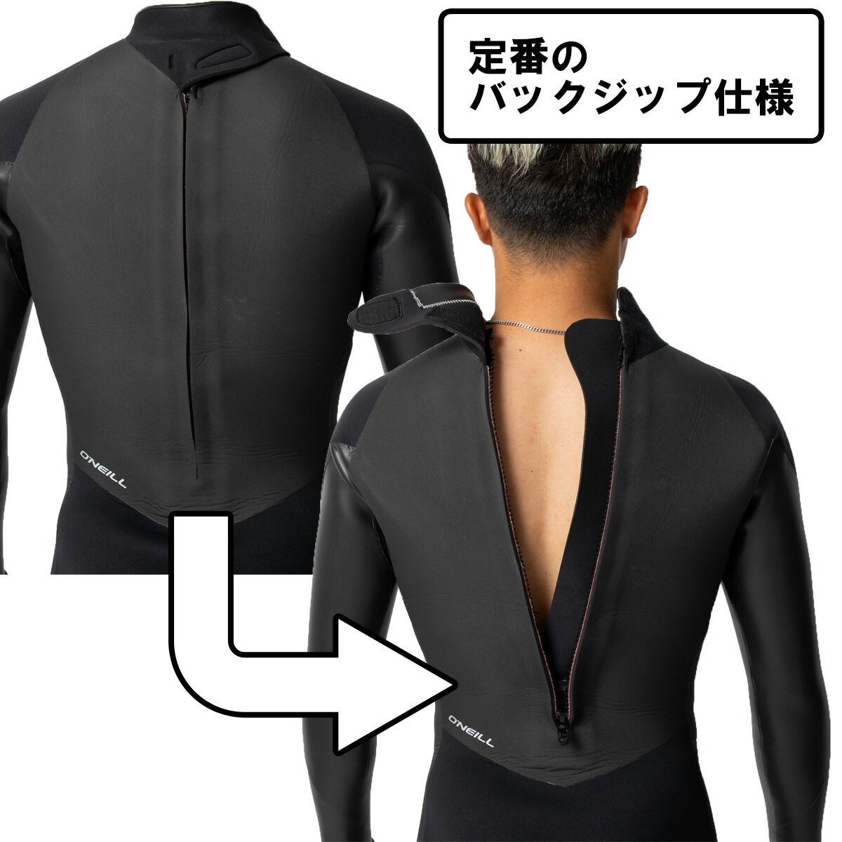 楽天市場】24-25 O'NEILL オニール ウェットスーツ セミドライ