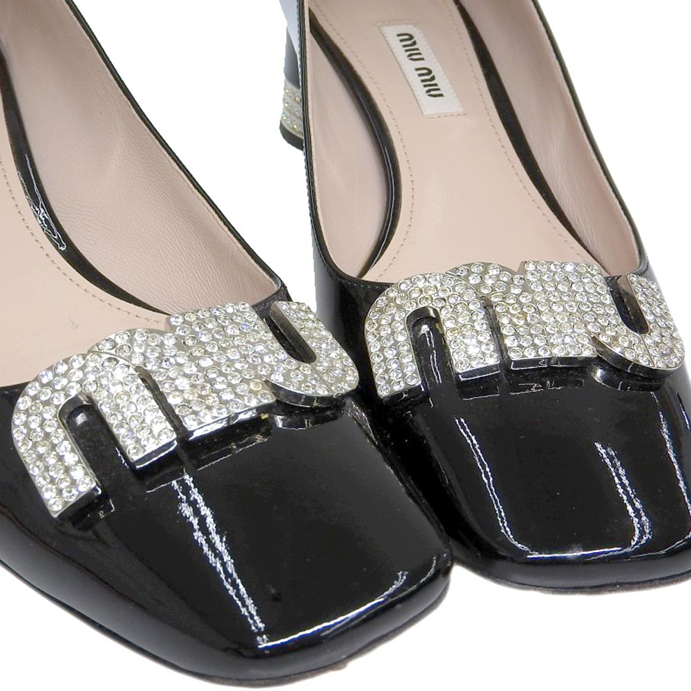 楽天市場】MIUMIU ミュウミュウ MIU MIU ミュウミュウ ロゴ ビジュー