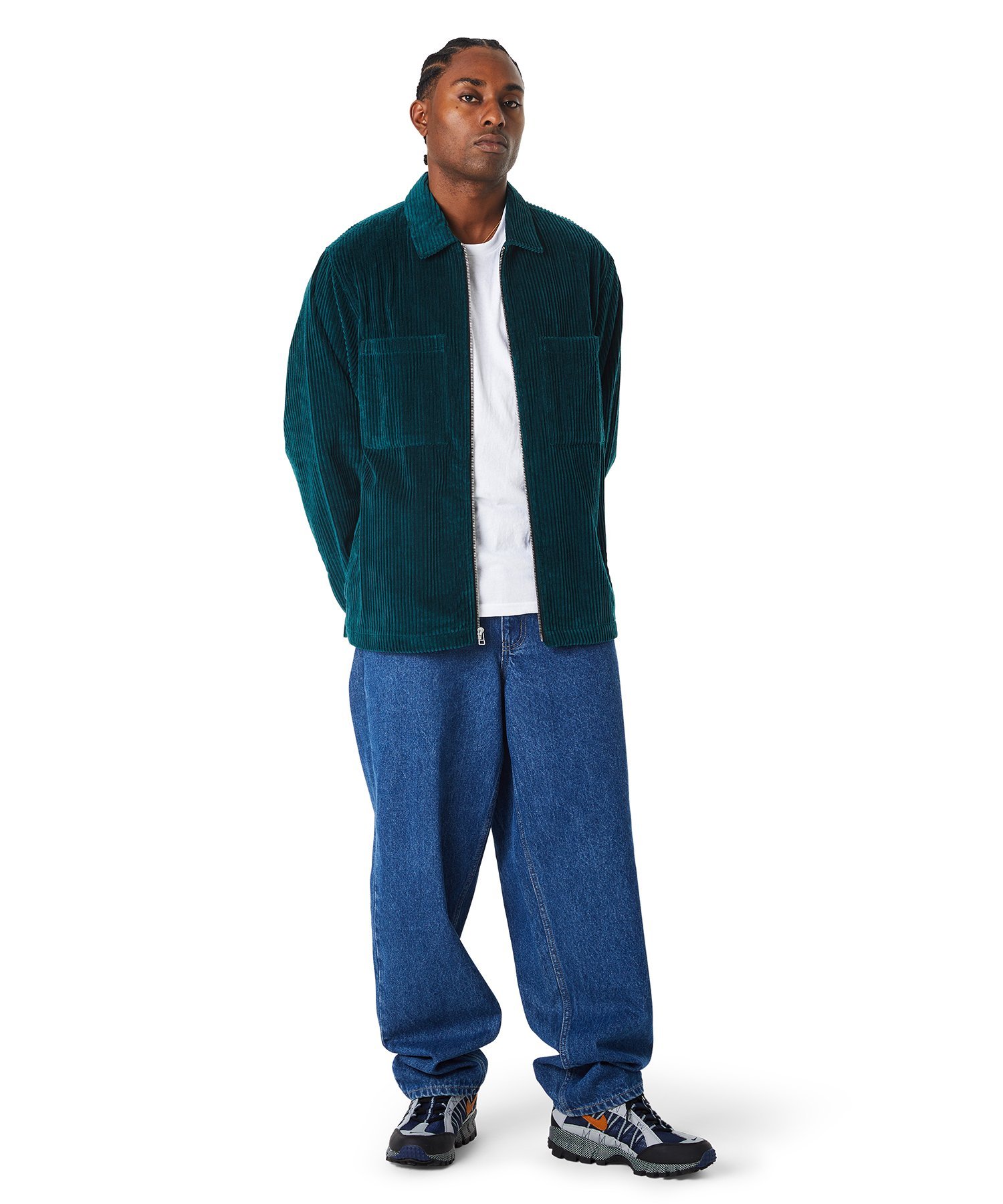 HUF｜TWO TONE CORDUROY ZIP SHACKET / ジャケット | Rakuten Fashion