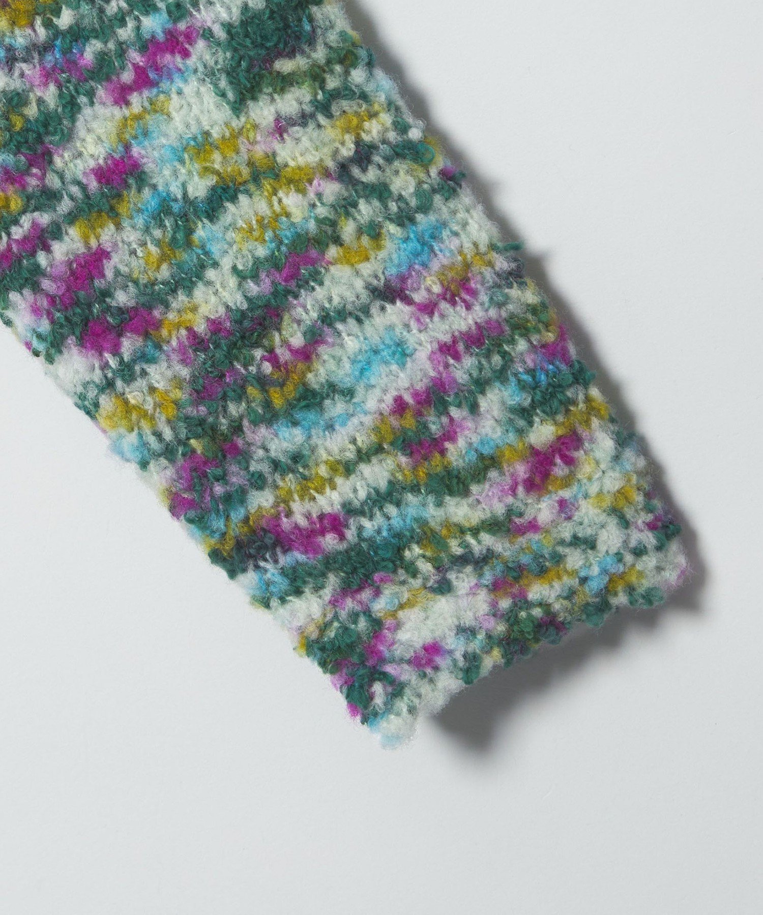 ＜6(ROKU)＞ウールコットン ミックス ニット プルオーバー　KELLY BEAUTY&YOUTH UNITED ARROWS｜<6(ROKU)>ウールコットン ミックス