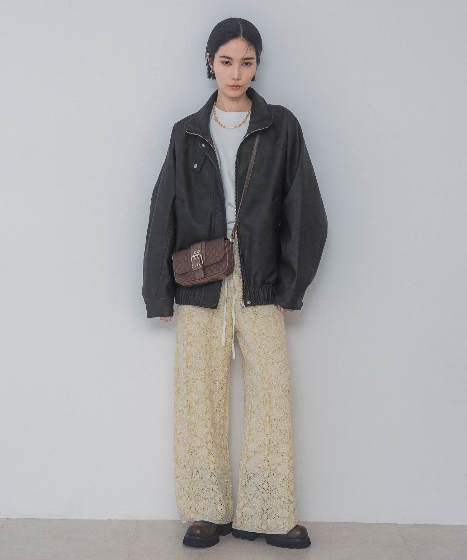 JEANASIS｜ヴィンテージレザーBIGブルゾン | Rakuten Fashion(楽天