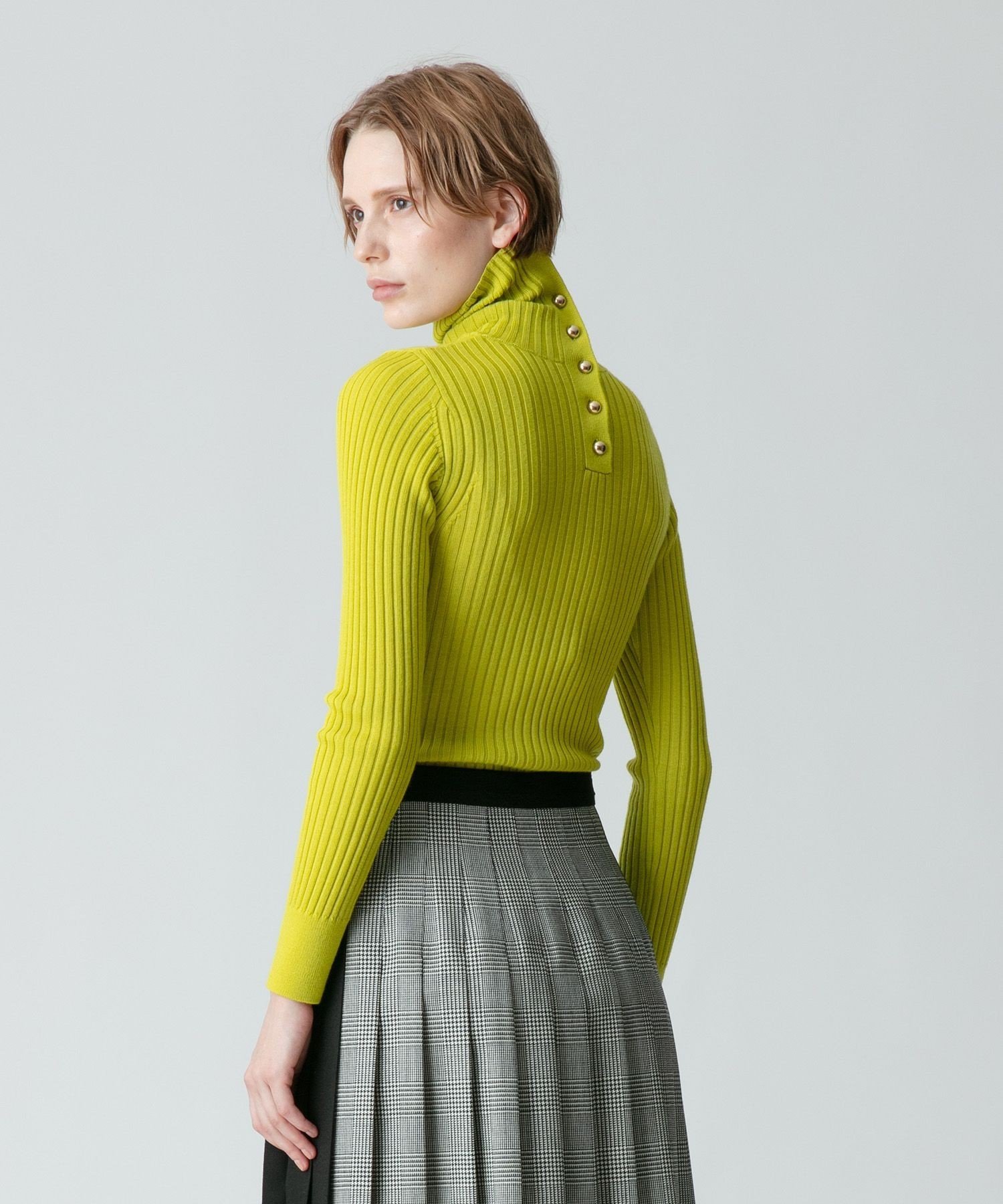 allureville｜釦ディティール2WAY ネックリブプルオーバー | Rakuten