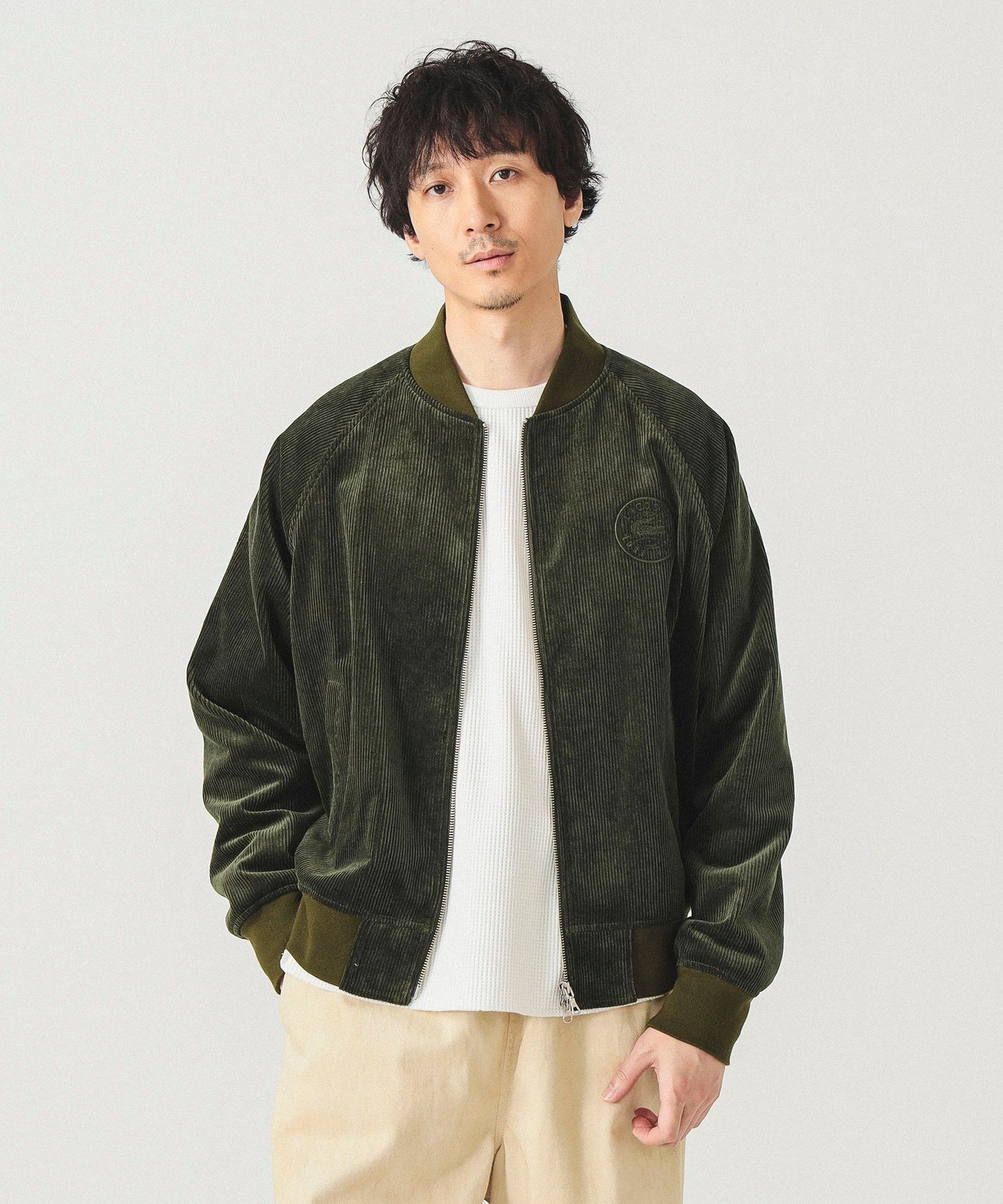 BEAMS MEN｜【別注】LACOSTE / コーデュロイ ブルゾン | Rakuten