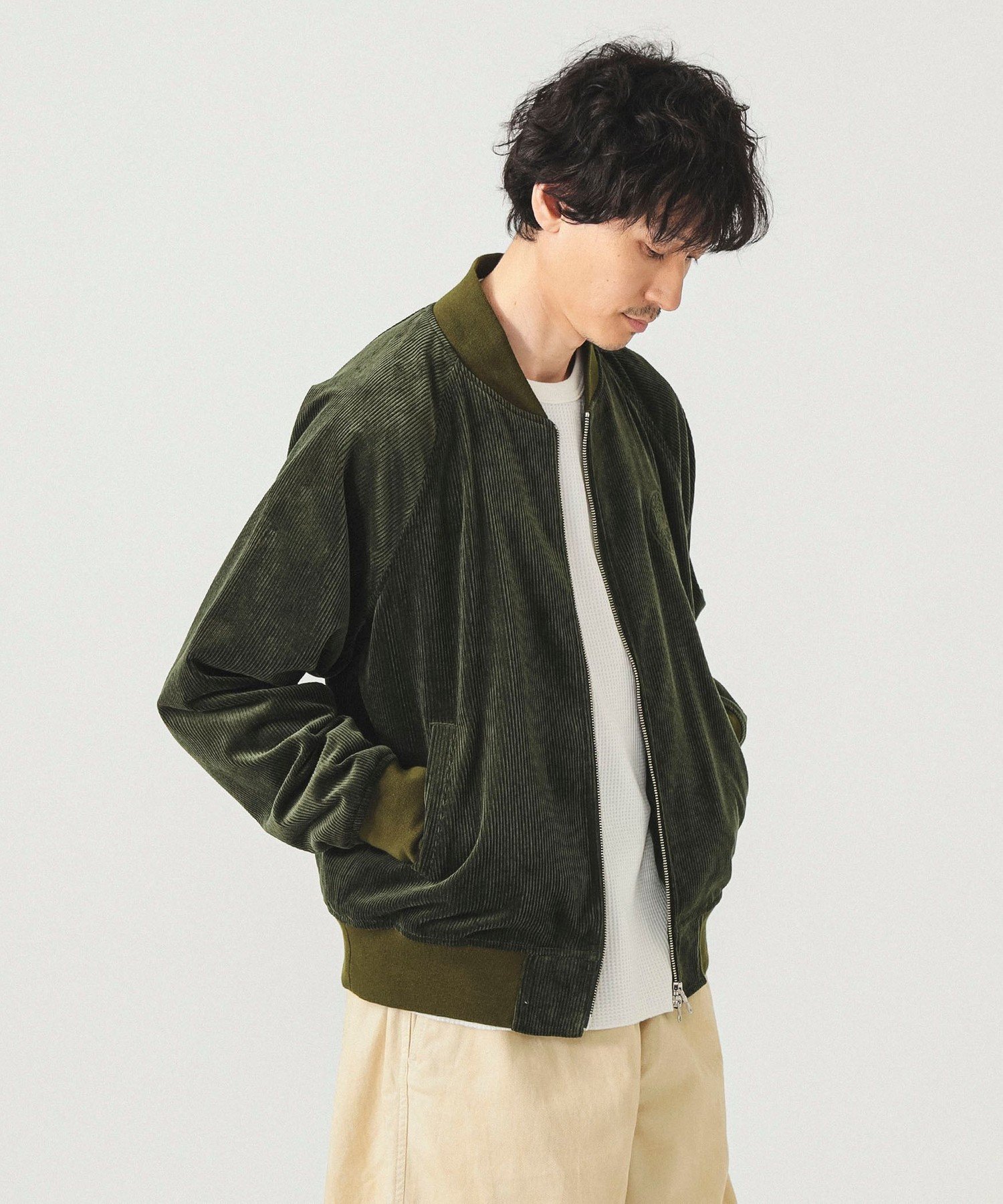 BEAMS MEN｜【別注】LACOSTE / コーデュロイ ブルゾン | Rakuten