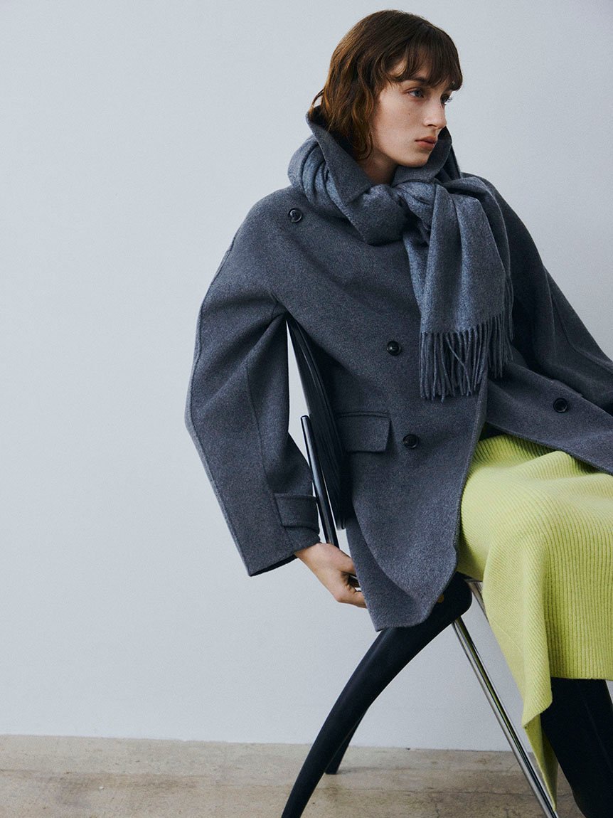 FRAY I.D｜ウールリバーミドルAラインコート | Rakuten Fashion(楽天